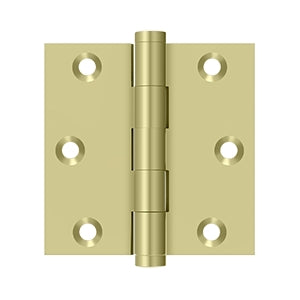 Deltana - Solid Brass Hinges - 3" x 3" Door Hinge Square Corner (Pairs)
