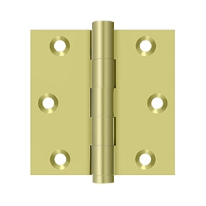 Deltana - Solid Brass Hinges - 3" x 3" Door Hinge Square Corner (Pairs)