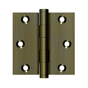 Deltana - Solid Brass Hinges - 3" x 3" Door Hinge Square Corner (Pairs)