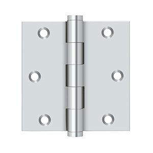 Deltana - Solid Brass Hinges - 3-1/2" x 3-1/2" Door Hinge Square Corner (Pairs)