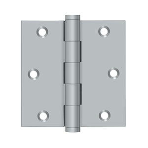 Deltana - Solid Brass Hinges - 3-1/2" x 3-1/2" Door Hinge Square Corner (Pairs)