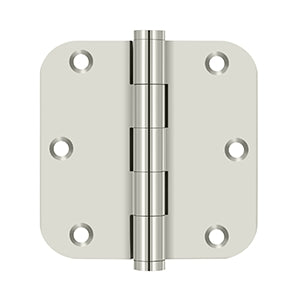 Deltana - Solid Brass Hinges - 3-1/2" x 3-1/2" Door Hinge 5/8" Radius Corner (Pairs)