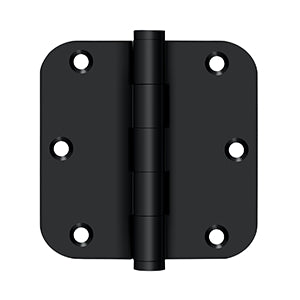 Deltana - Solid Brass Hinges - 3-1/2" x 3-1/2" Residential Door Hinge 5/8" Radius Corner (Pairs)
