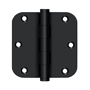 Deltana - Solid Brass Hinges - 3-1/2" x 3-1/2" Door Hinge 5/8" Radius Corner (Pairs)