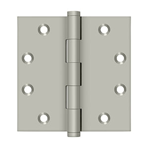 Deltana - Solid Brass Hinges - 4-1/2" x 4-1/2" Door Hinge Square Corner (Pairs)