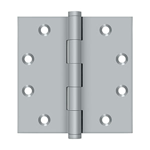 Deltana - Solid Brass Hinges - 4-1/2" x 4-1/2" Door Hinge Square Corner (Pairs)