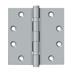 Deltana - Solid Brass Hinges - 4-1/2" x 4-1/2" Ball Bearing Door Hinge Square Corner (Pairs)