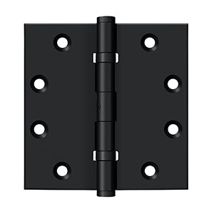 Deltana - Solid Brass Hinges - 4-1/2" x 4-1/2" NRP Ball Bearing Door Hinge Square Corner (Pairs)