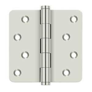 Deltana - Solid Brass Hinges - 4" x 4" Zig Zag Residential Door Hinge 1/4" Radius Corner (Pairs)