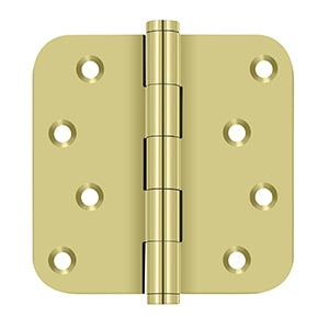 Deltana - Solid Brass Hinges - 4" x 4" Zig Zag Residential Door Hinge 5/8" Radius Corner (Pairs)