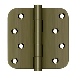 Deltana - Solid Brass Hinges - 4" x 4" Zig Zag Residential Door Hinge 5/8" Radius Corner (Pairs)