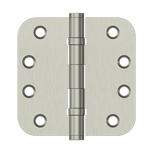 Deltana - Solid Brass Hinges - 4" x 4" Ball Bearing Door Hinge 5/8" Radius Corner (Pairs)