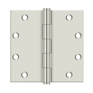Deltana - Solid Brass Hinges - 5" x 5" Door Hinge Square Corner (Pairs)