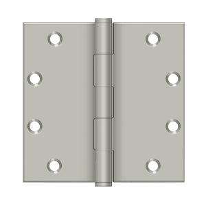 Deltana - Solid Brass Hinges - 5" x 5" Door Hinge Square Corner (Pairs)