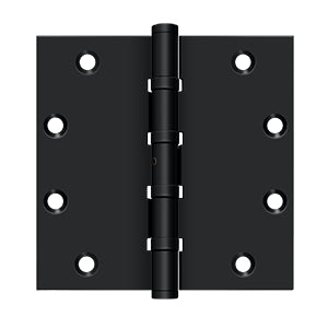 Deltana - Solid Brass Hinges - 5" x 5" NRP Ball Bearing Door Hinge Square Corner (Pairs)