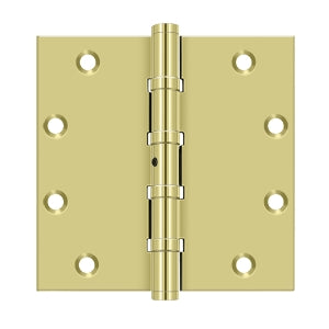 Deltana - Solid Brass Hinges - 5" x 5" NRP Ball Bearing Door Hinge Square Corner (Pairs)