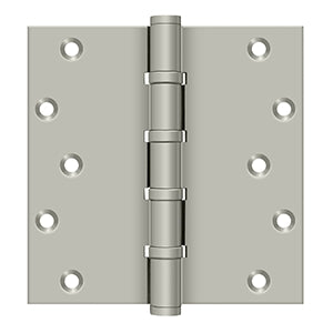 Deltana - Solid Brass Hinges - 6" x 6" Ball Bearing Door Hinge Square Corner (Pairs)