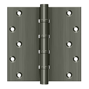 Deltana - Solid Brass Hinges - 6" x 6" Ball Bearing Door Hinge Square Corner (Pairs)