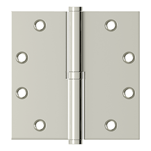Deltana - Solid Brass Hinges - 4-1/2" x 4-1/2" Lift-Off Door Hinge (Each)
