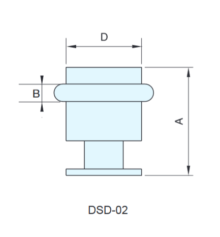 Sugatsune DSD-02S Door Bumper - Stainless Steel