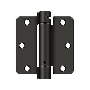 Deltana - Steel Hinges - 3-1/2" x 3-1/2" Single Action Spring Hinge 1/4" Radius Corner (Each)