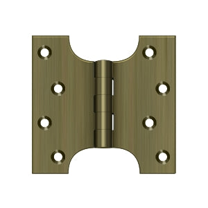 Deltana - Solid Brass Hinges - 4" x 4" Parliament Door Hinge (Pairs)