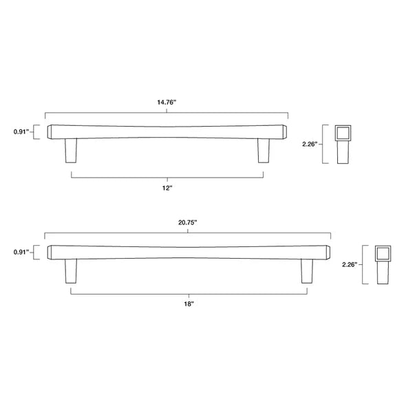 Hapny - Diamond Collection - Cabinet Pull & Appliance Pull