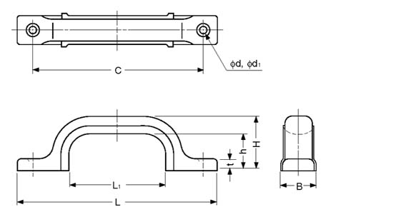 Sugatsune EC-Y Stainless Steel Handle Pull