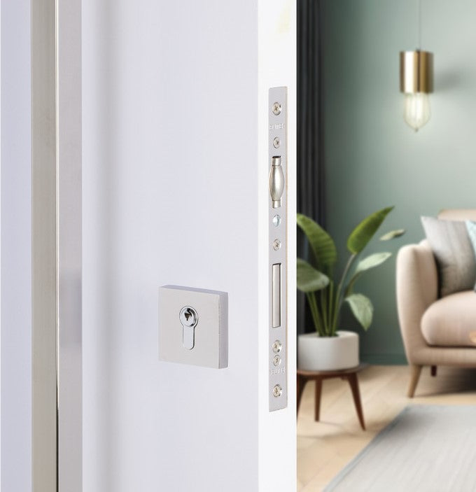 Emtek - European Mortise Deadbolt with Integrated Roller Latch