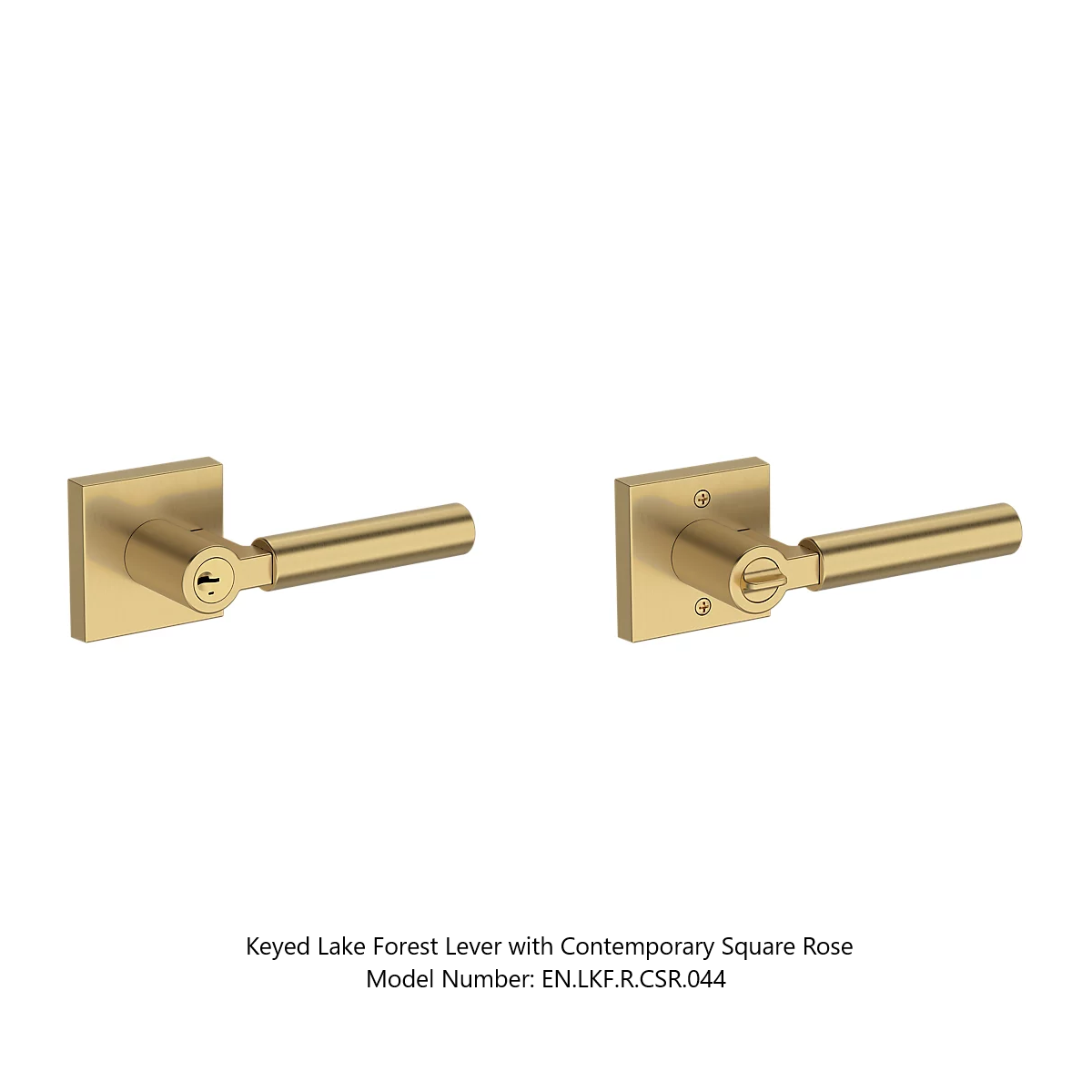 Baldwin - Reserve Collection - Keyed Levers - Lake Forest Door Lever (Entry)