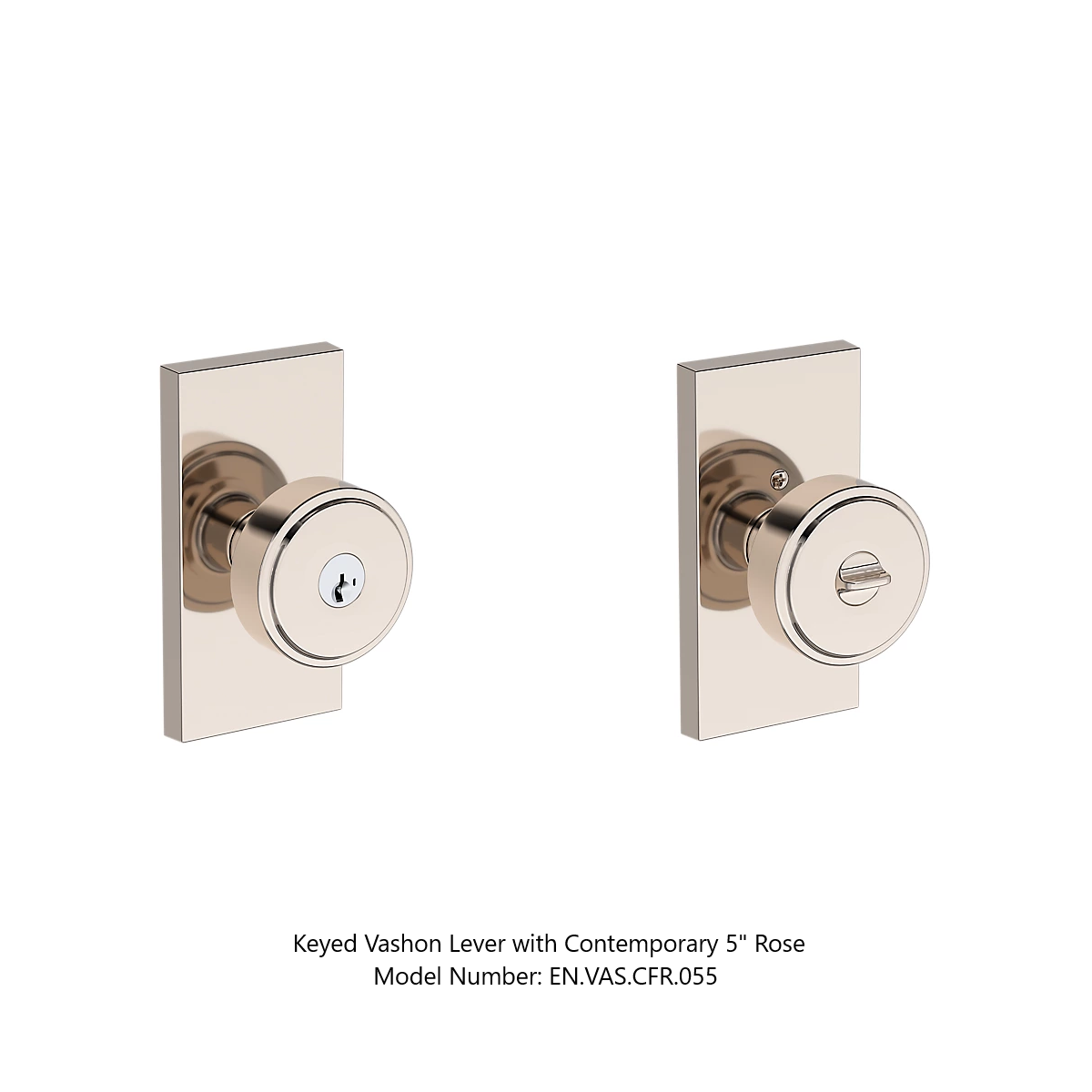 Baldwin - Reserve Collection - Keyed Knobs - Vashon Door Knob (Entry)