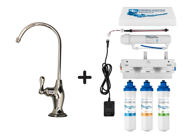 EWS - Drinking Water Systems - Essential Ultraviolet (UV) DWS 3-Stage Filtration System (w/ Dispenser)
