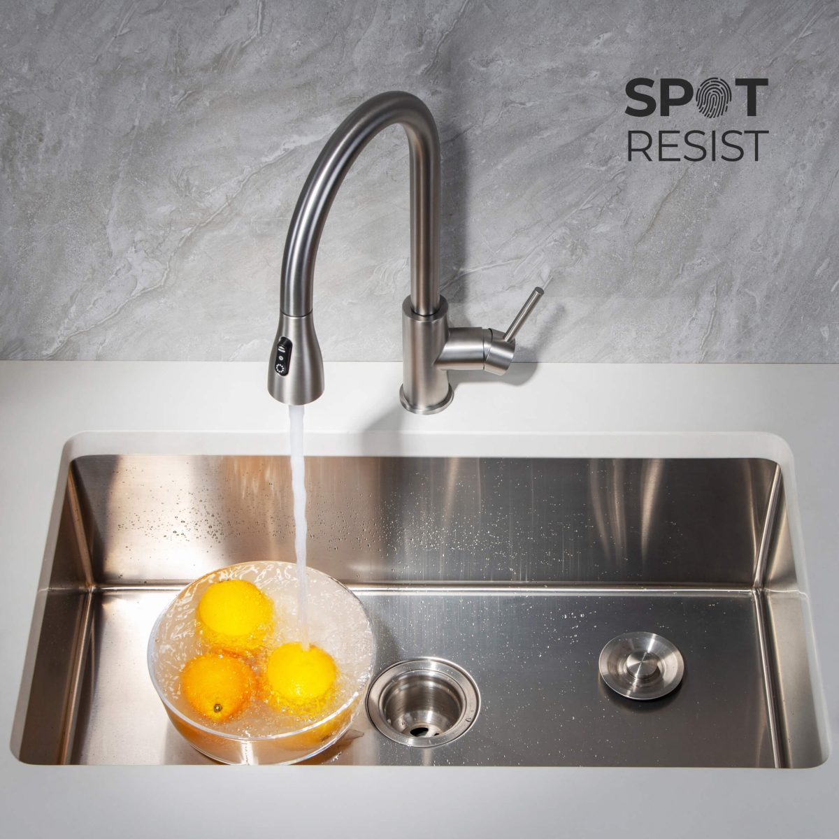 KIBI - Value Single Handle Pull Down Kitchen Faucet – F102