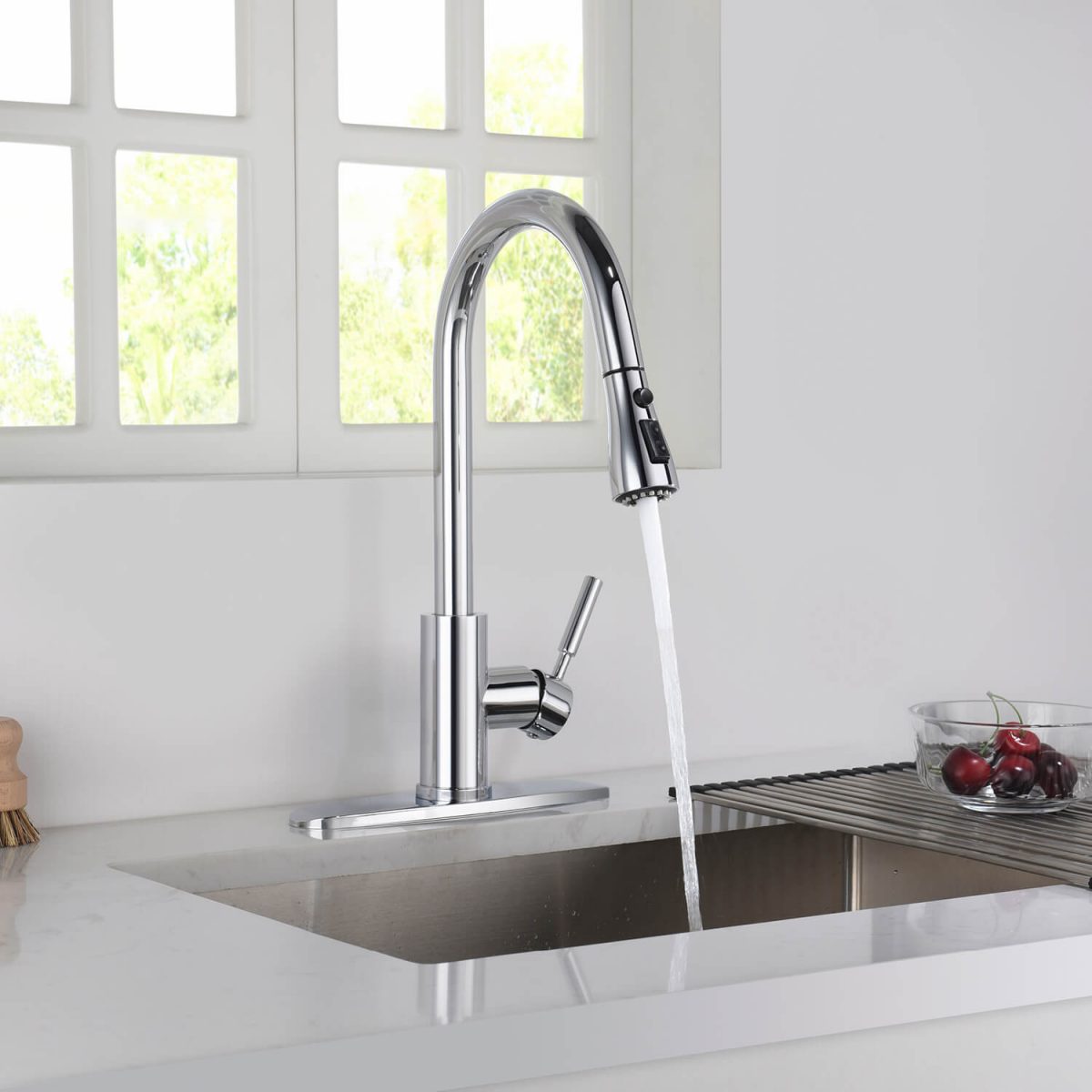 KIBI - Value Single Handle Pull Down Kitchen Faucet – F102