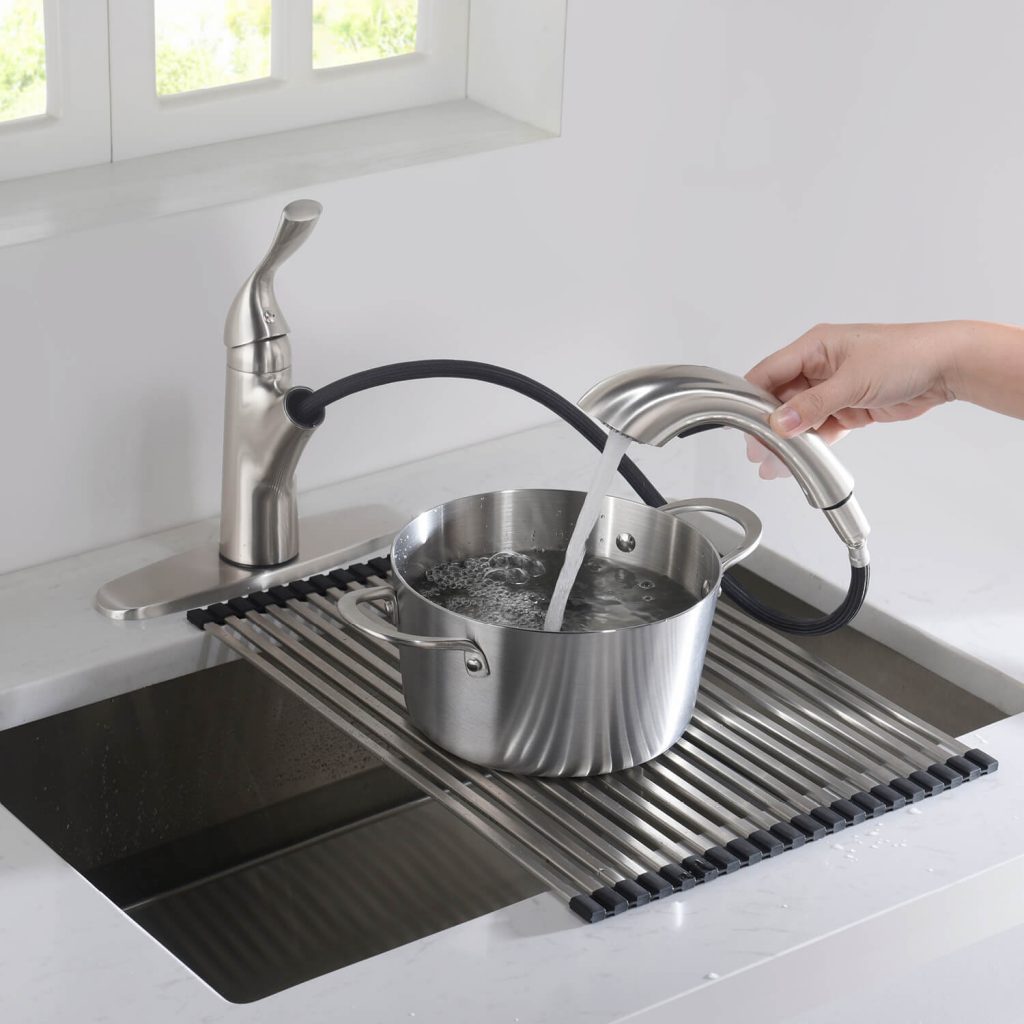KIBI - Single Handle Pull Down Kitchen Faucet - F103