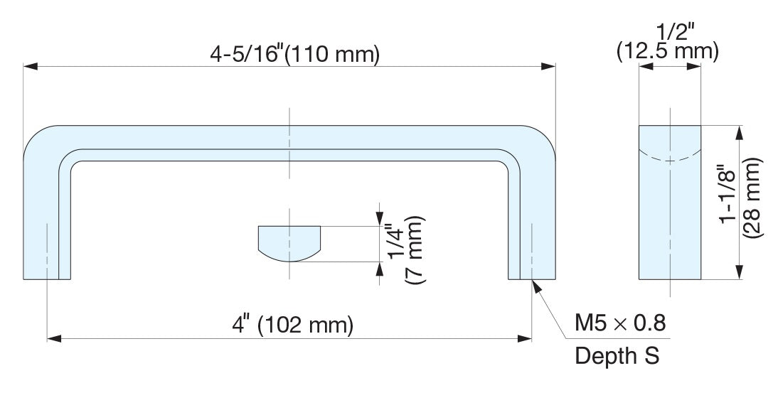 Sugatsune FB Stainless Steel Handle Pull
