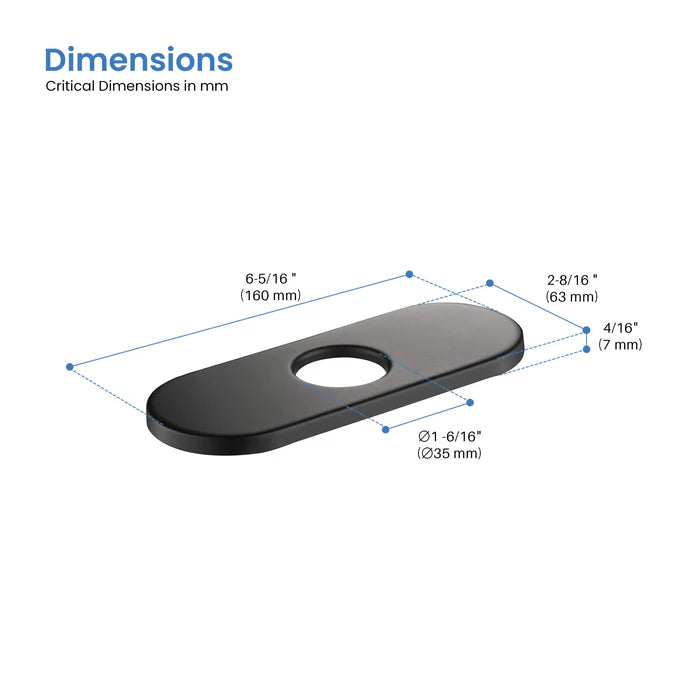 Casa Fixtures - Bathroom Accessories - 6 Inch Halo Bathroom Faucet Hole Cover (FC-2)