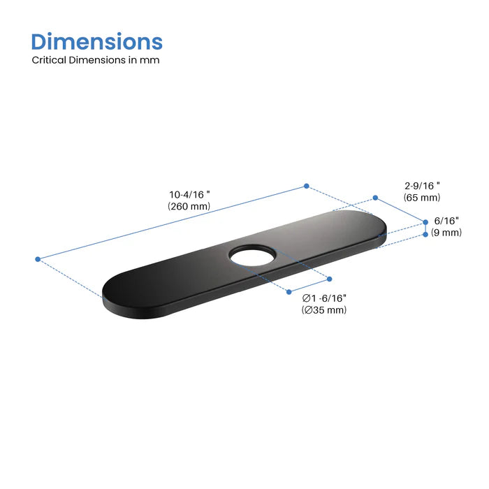Casa Fixtures - Kitchen Accessories - 10 Inch Kitchen Faucet Hole Cover (FC-1)
