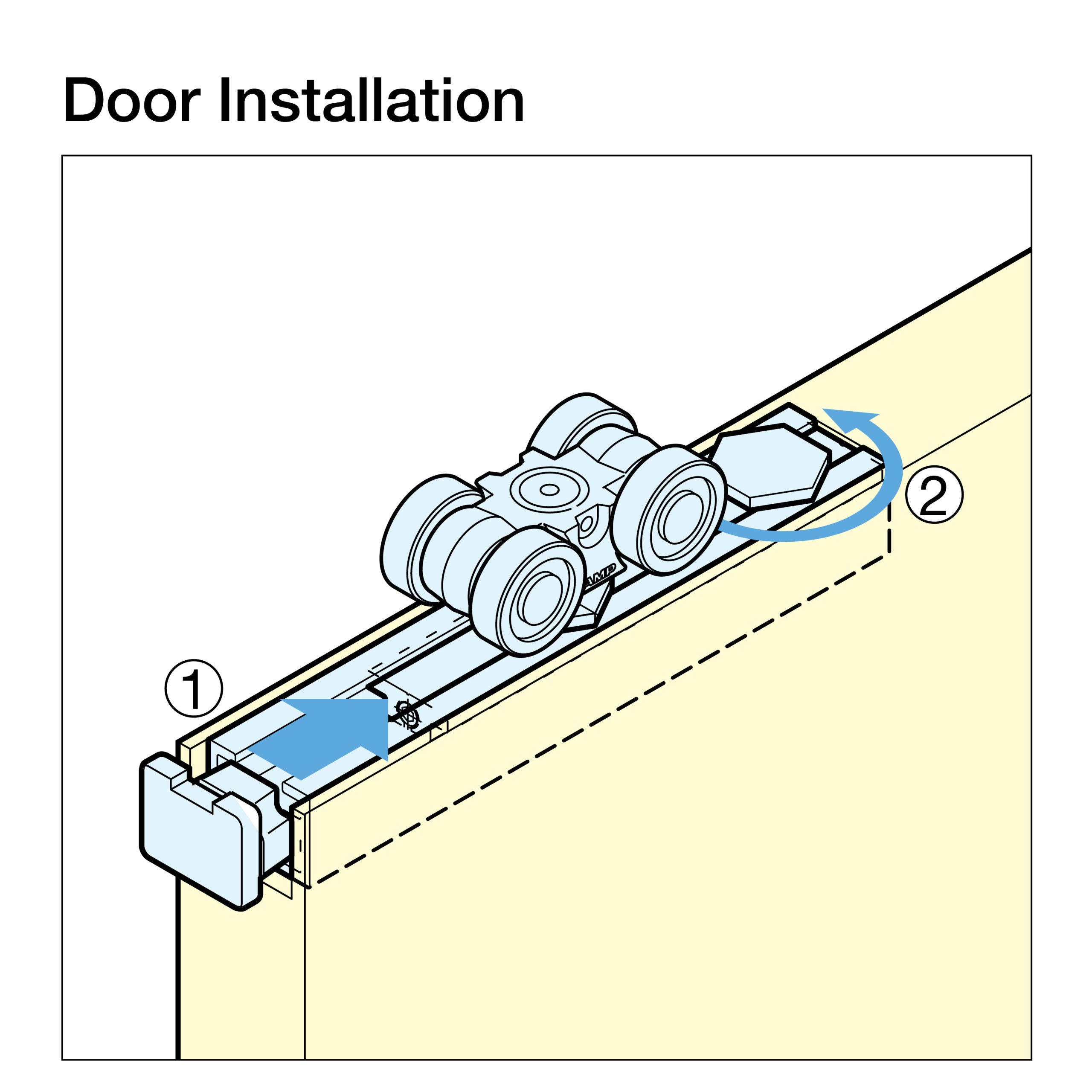 Sugatsune FD80PD-RM2/SM2-RT Sliding Pocket Door System (Track Included)