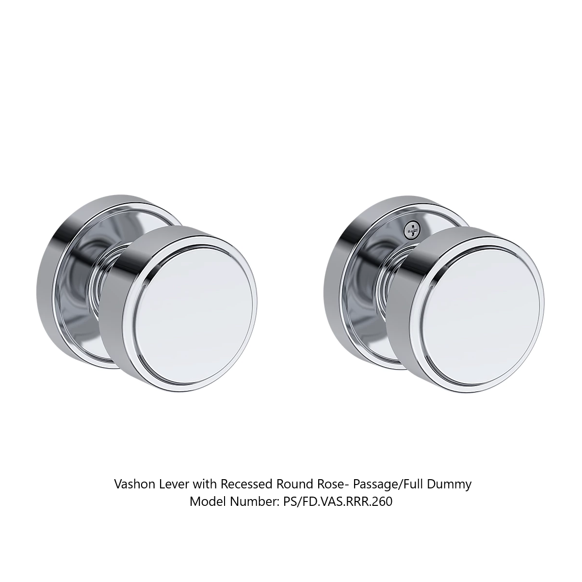 Baldwin - Reserve Collection - Interior Knobs - Vashon Door Knob (Full Dummy)