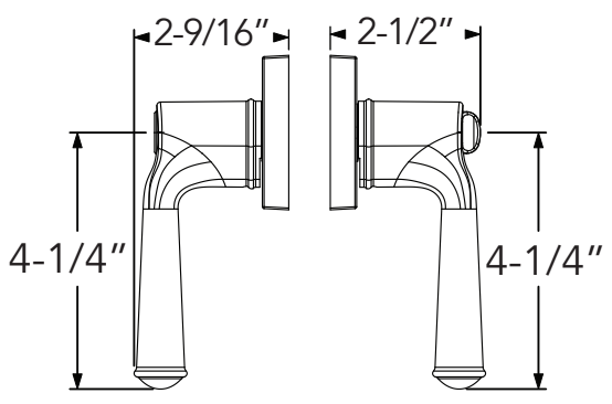 Baldwin - Reserve Collection - Keyed Levers - Federal Door Lever (Entry)