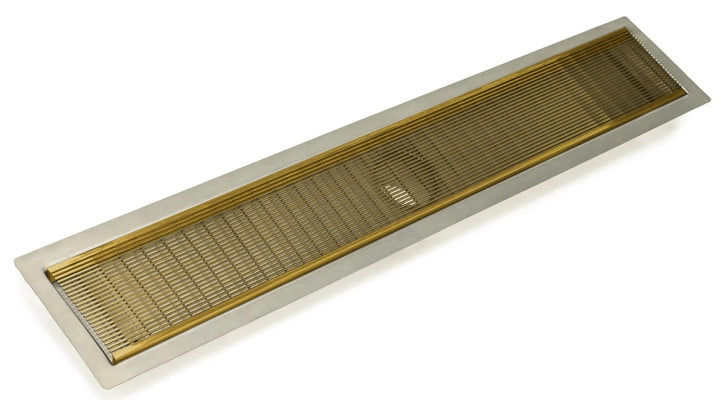 Infinity Drain - Fixed Flange Stainless Channel - FFAS 100 Wedge Wire Linear Drain