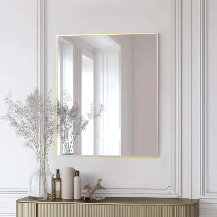 Casa Fixtures - Bathroom Accessories - 30" x 36" Shatterproof Wall Mount Metal Frame Mirror (FM1-3036)