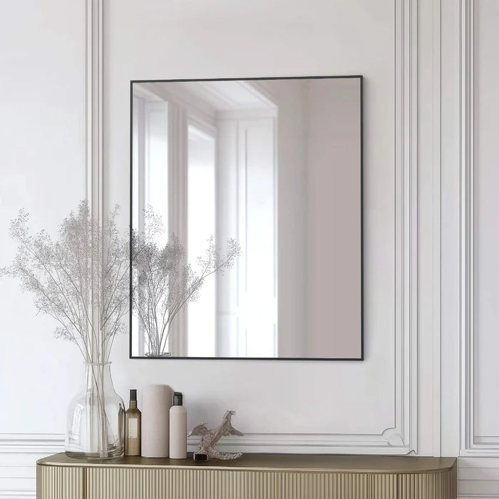 Casa Fixtures - Bathroom Accessories - 30" x 36" Shatterproof Wall Mount Metal Frame Mirror (FM1-3036)