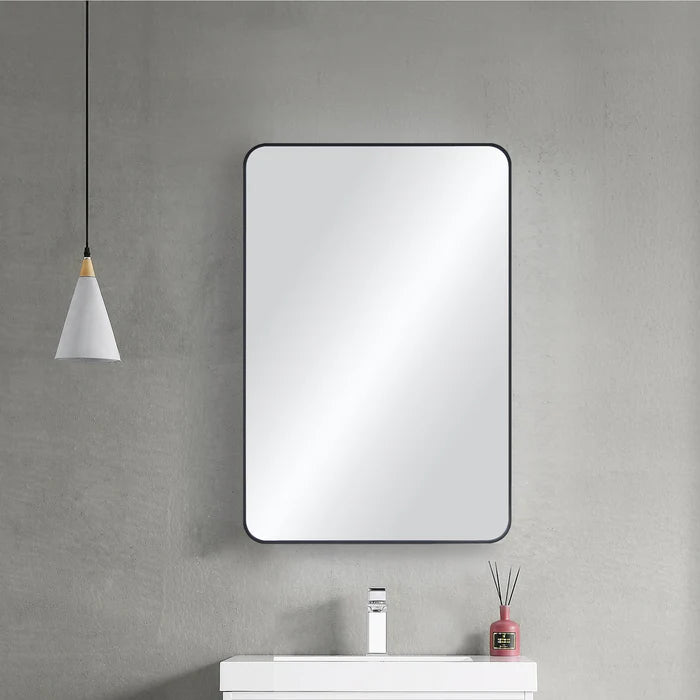 Casa Fixtures - Bathroom Accessories - 24" x 36" Shatterproof Wall Mount Metal Frame Mirror (FM2-2436)