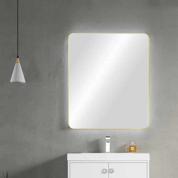 Casa Fixtures - Bathroom Accessories - 30" x 36" Shatterproof Wall Mount Metal Frame Mirror (FM2-3036)