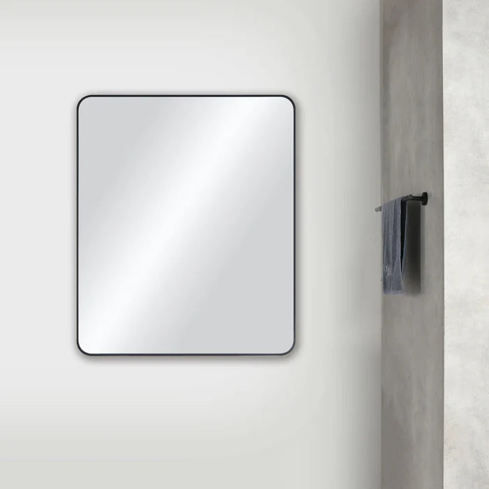 Casa Fixtures - Bathroom Accessories - 30" x 36" Shatterproof Wall Mount Metal Frame Mirror (FM2-3036)