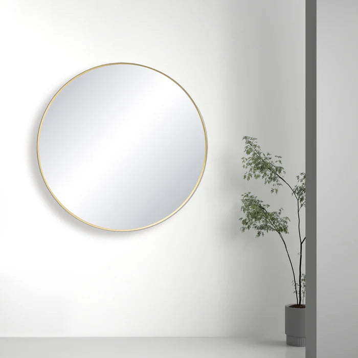 Casa Fixtures - Bathroom Accessories - 24" Shatterproof Wall Mount Metal Frame Mirror (FM3-R24)