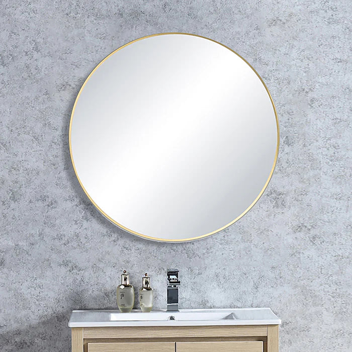 Casa Fixtures - Bathroom Accessories - 24" Shatterproof Wall Mount Metal Frame Mirror (FM3-R24)