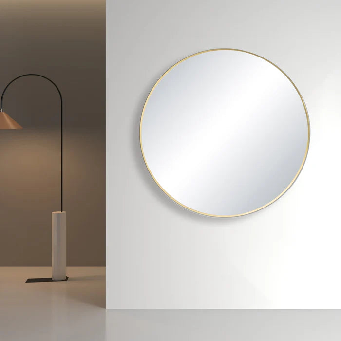 Casa Fixtures - Bathroom Accessories - 28" Shatterproof Wall Mount Metal Frame Mirror (FM3-R28)